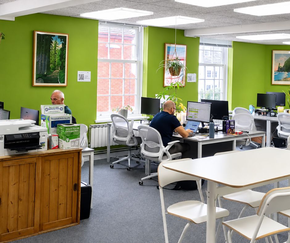 members working in horsham coworking office