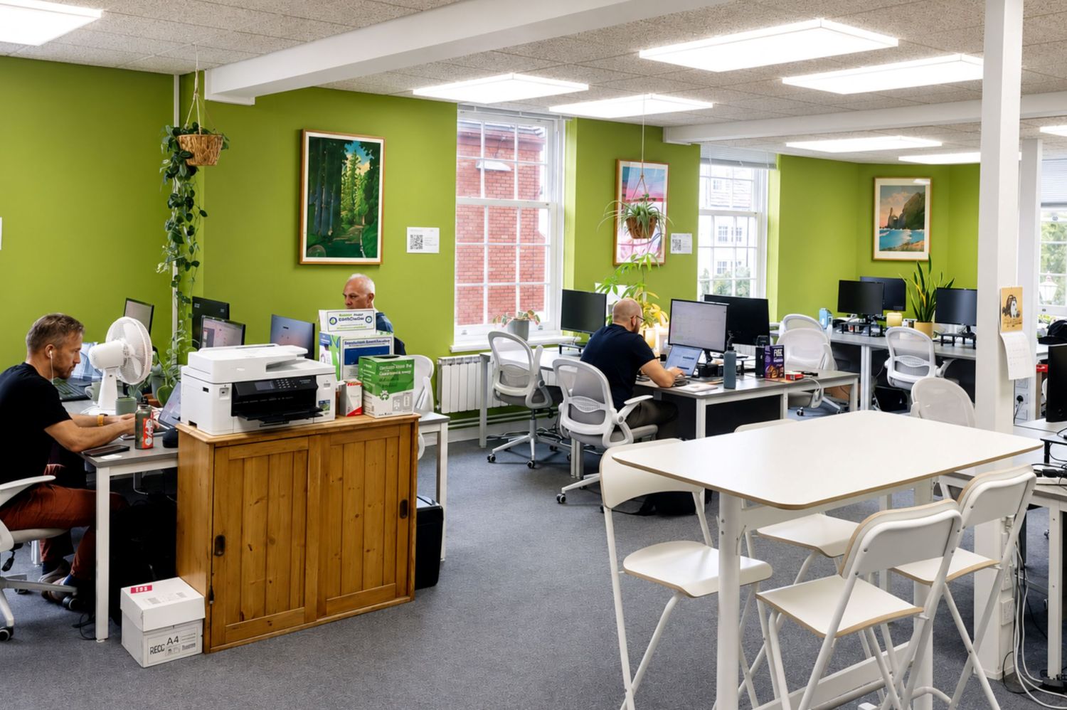 members working in horsham coworking office